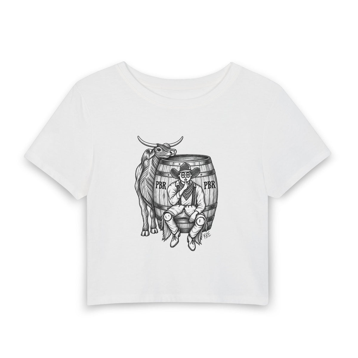 Women's bullfighting baby tee