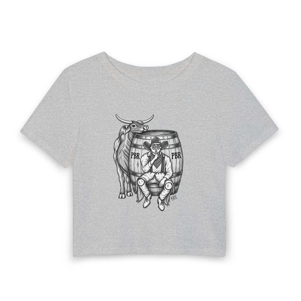 Women's bullfighting baby tee