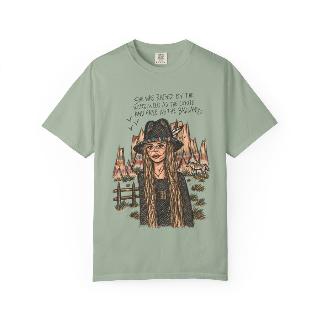 She was as free as the badlands T-shirt