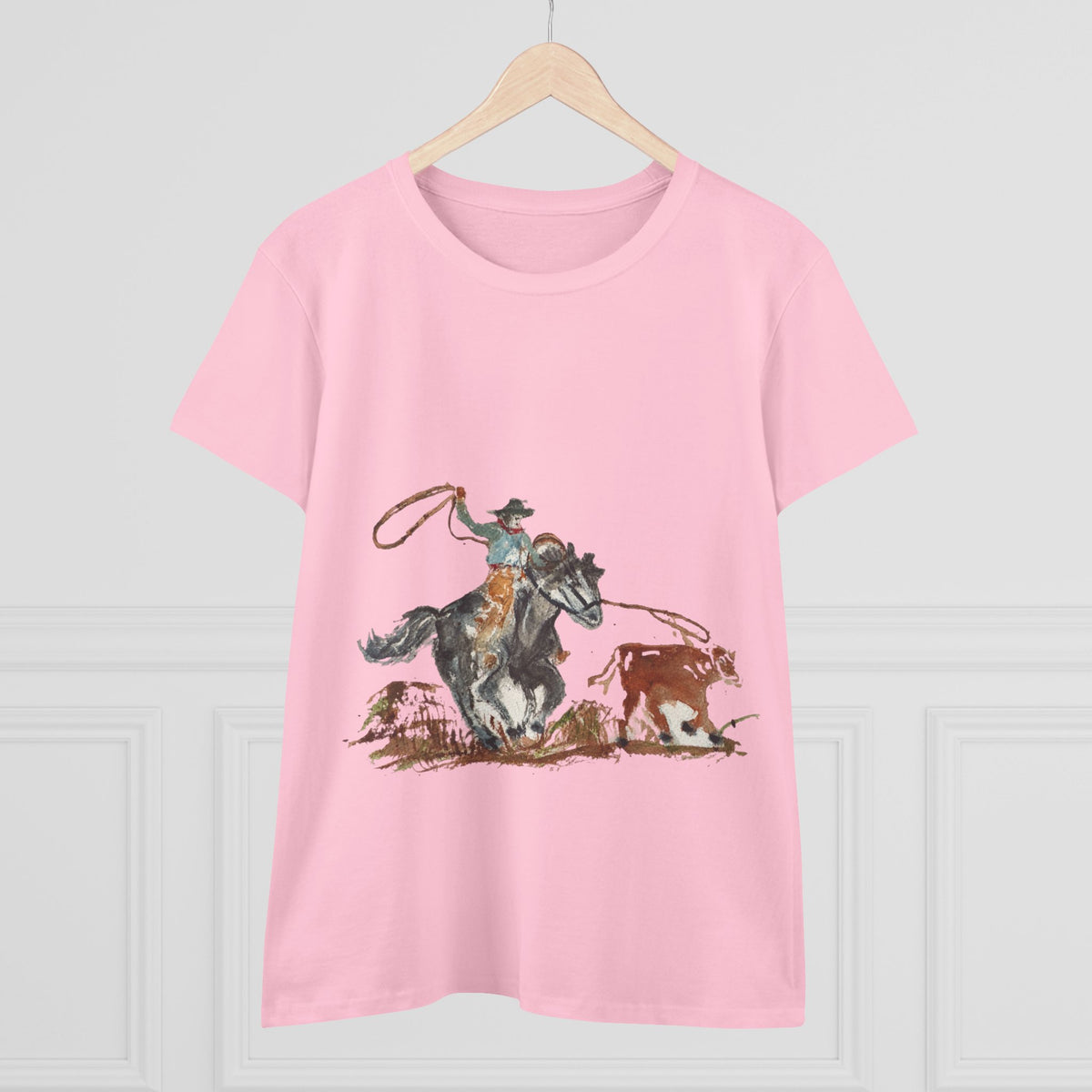 Roper cotton tee watercolor Paula Emry-burtt