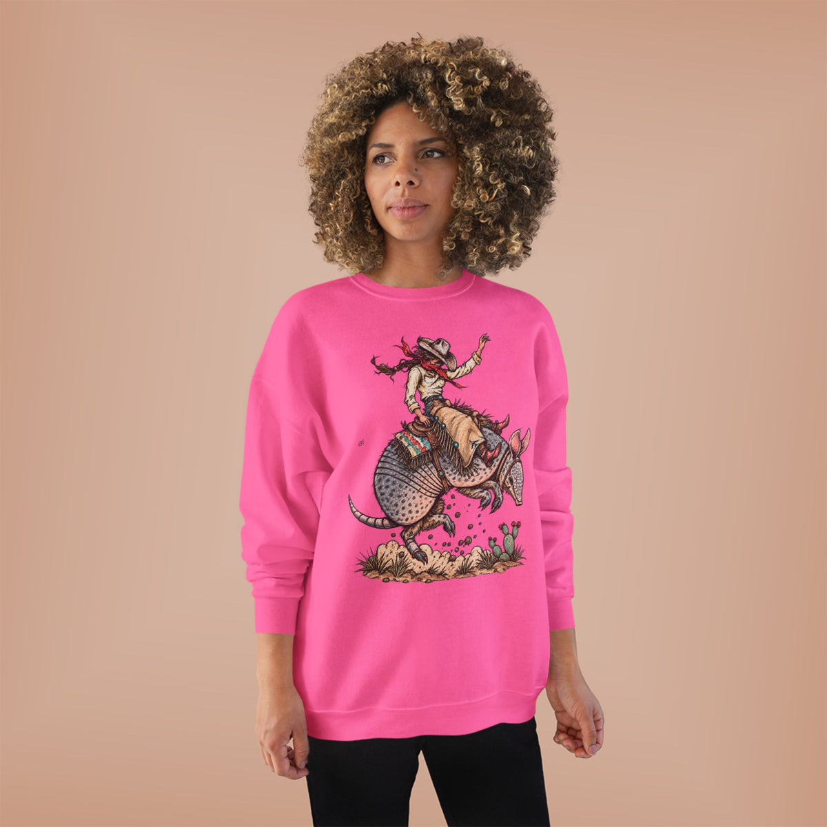 Buckin dillo crewneck