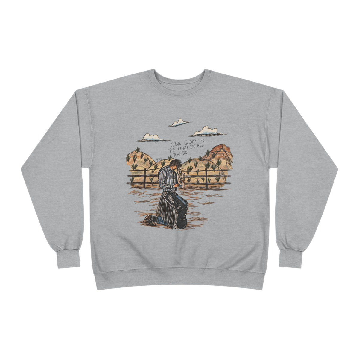 Give glory to the Lord crewneck