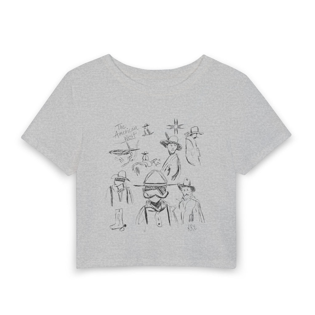 Women's Baby Tee The American west