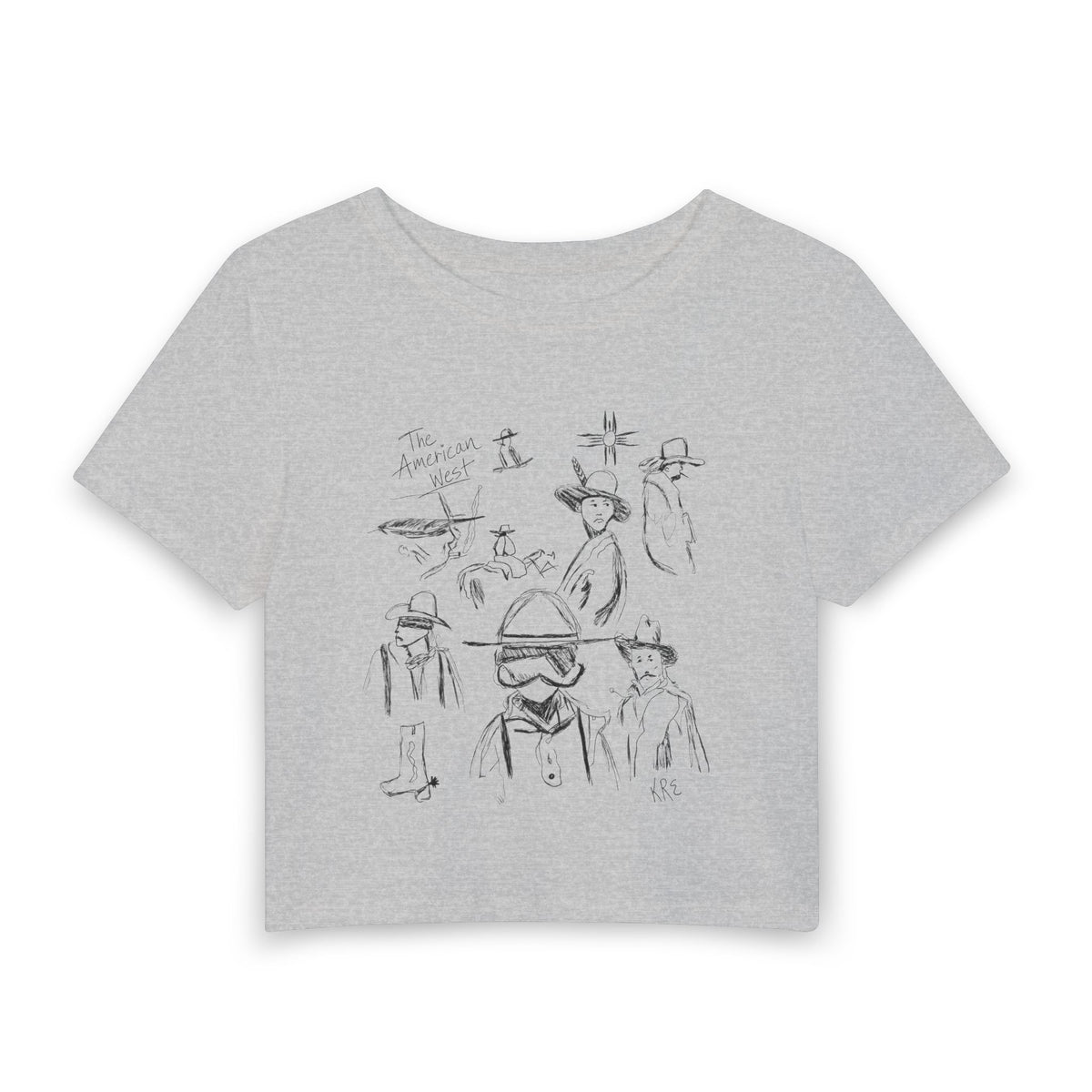 Women's Baby Tee The American west