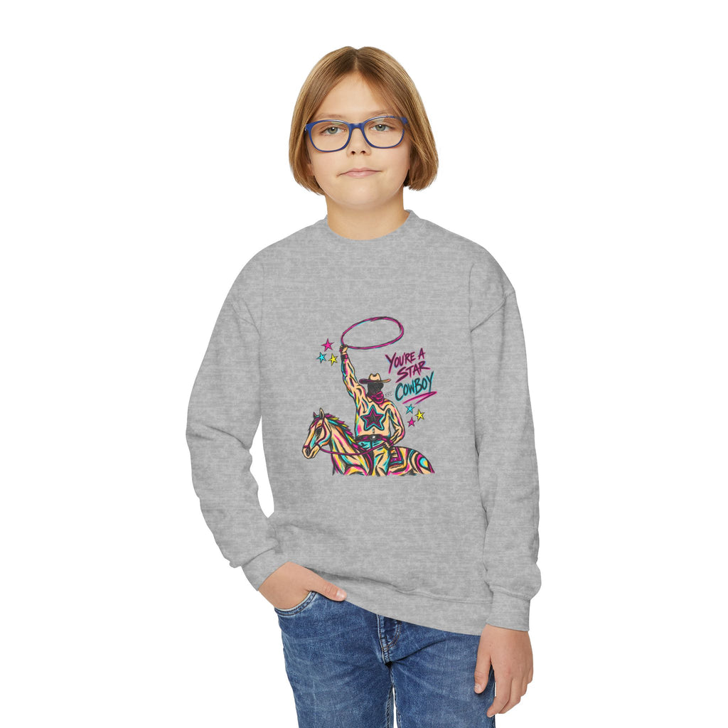 You're a Star Cowboy — Youth Crewneck Sweatshirt