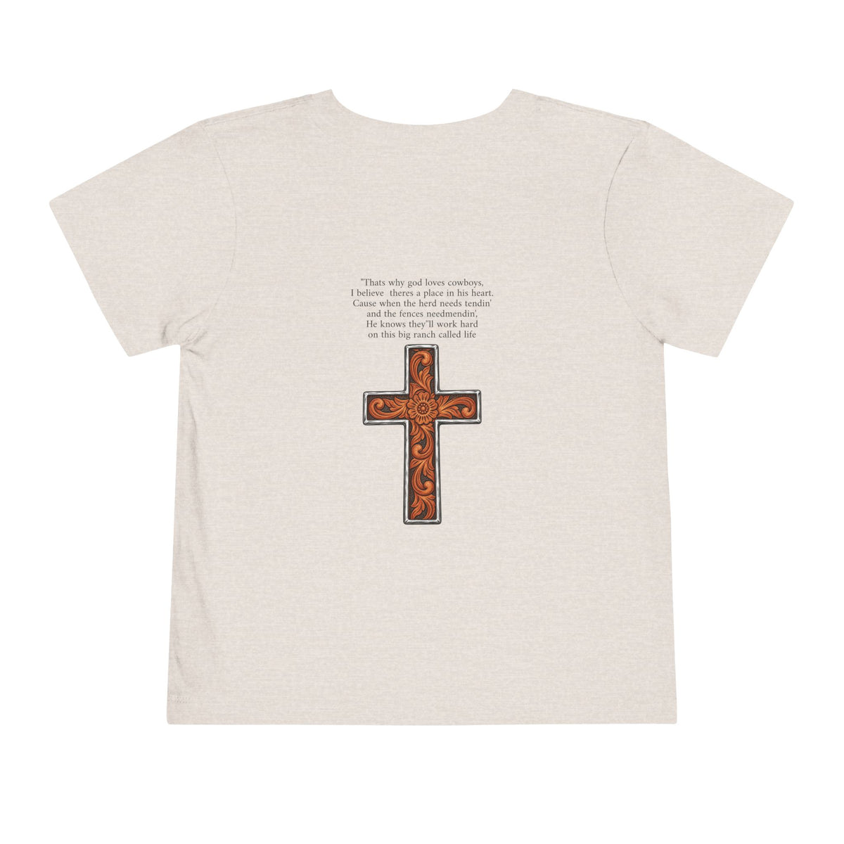 Cowboy of god Toddler Short Sleeve Tee