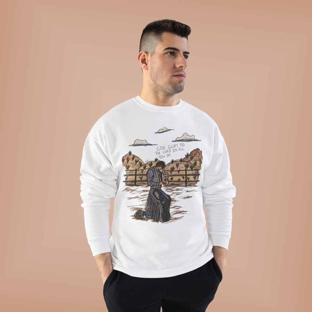 Give glory to the Lord crewneck