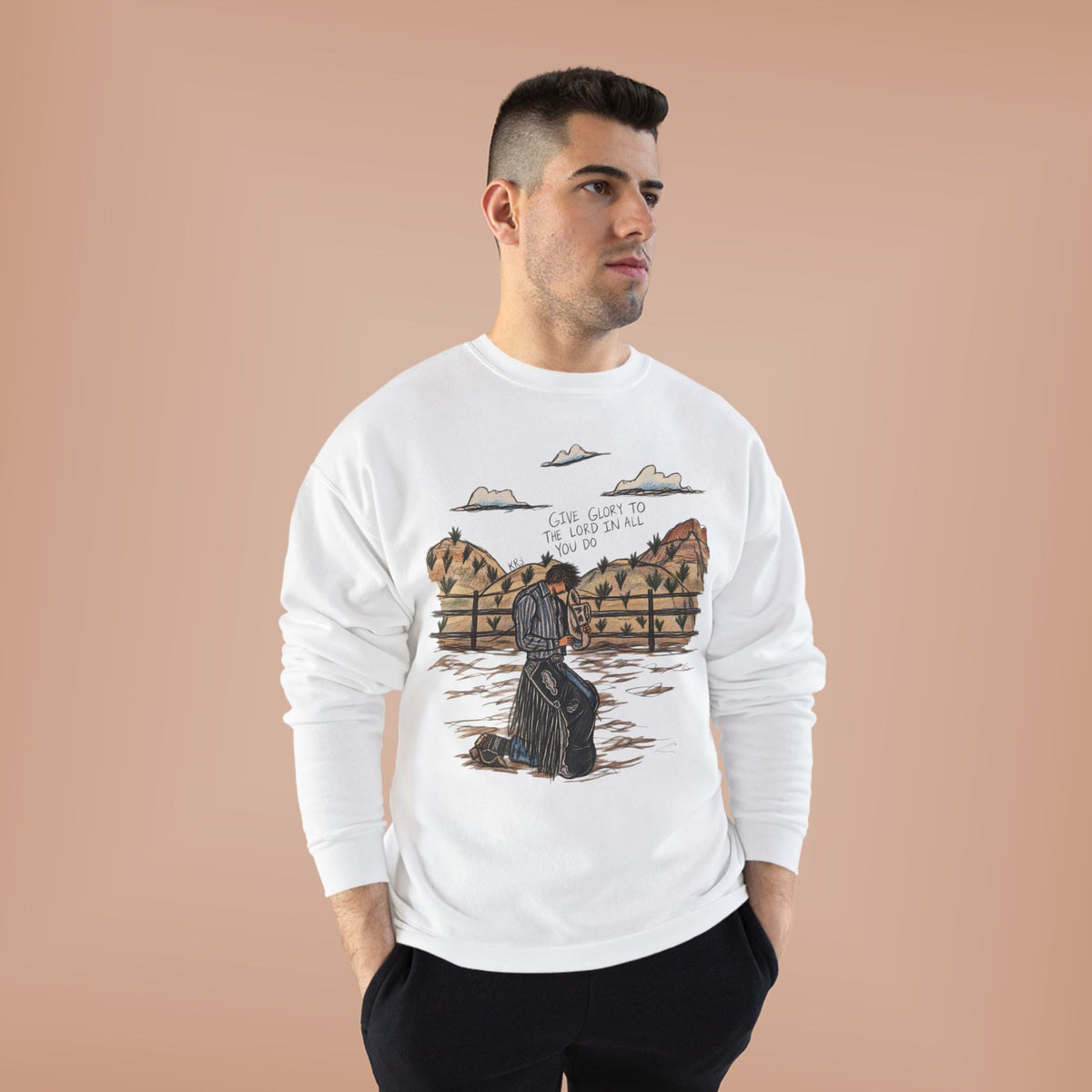 Give glory to the Lord crewneck