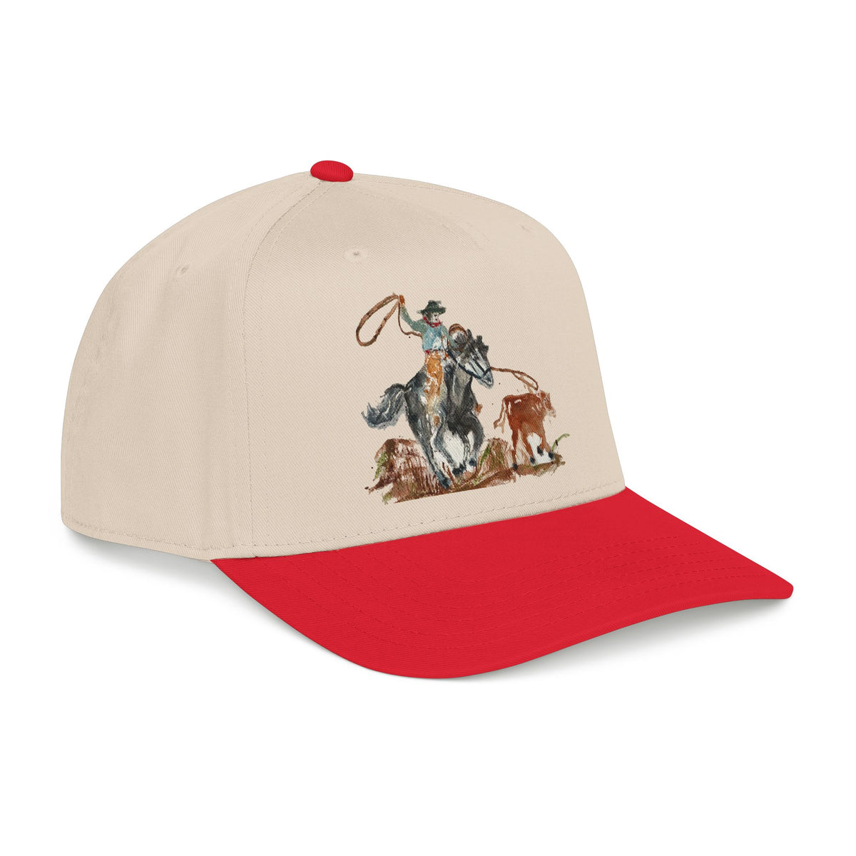 Roper watercolor baseball cap by Paula Emry-burtt