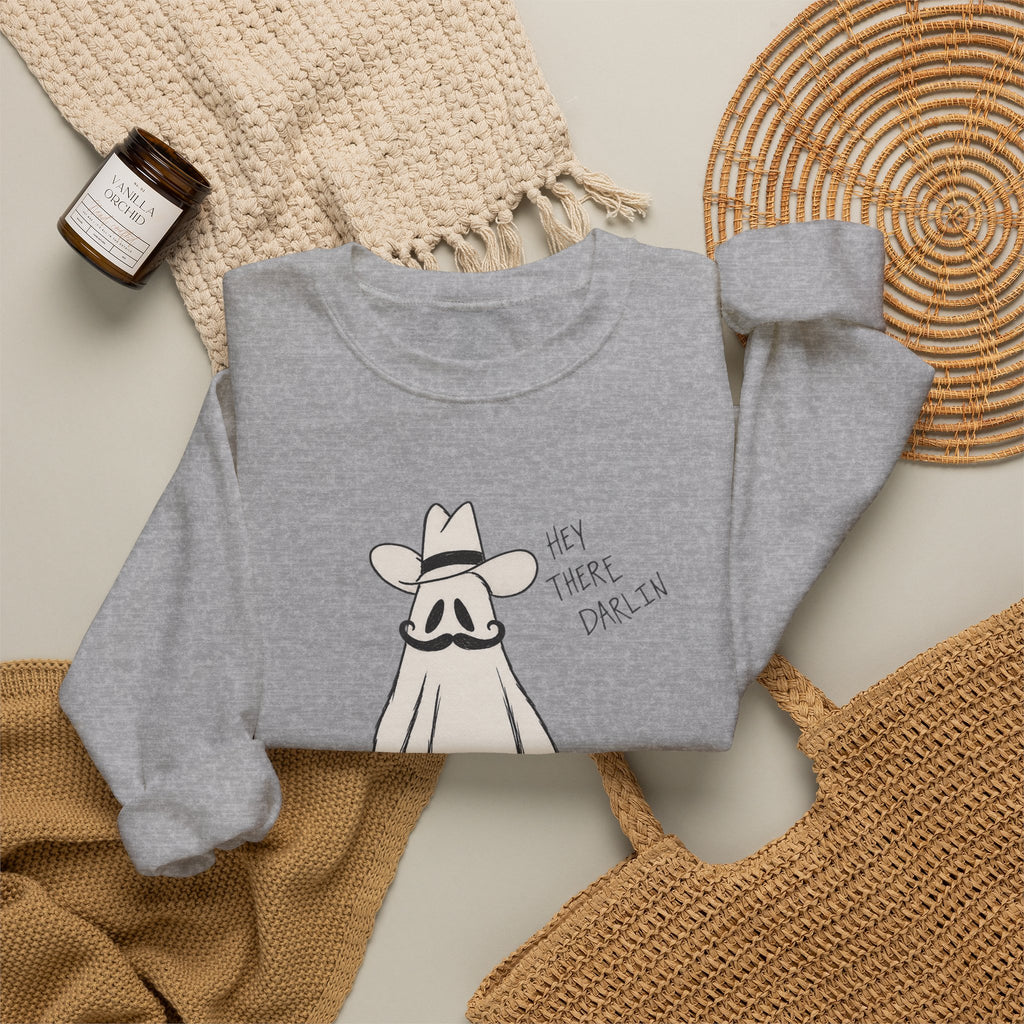 Ghosting cowboy Crewneck Sweatshirt 
Fall drop