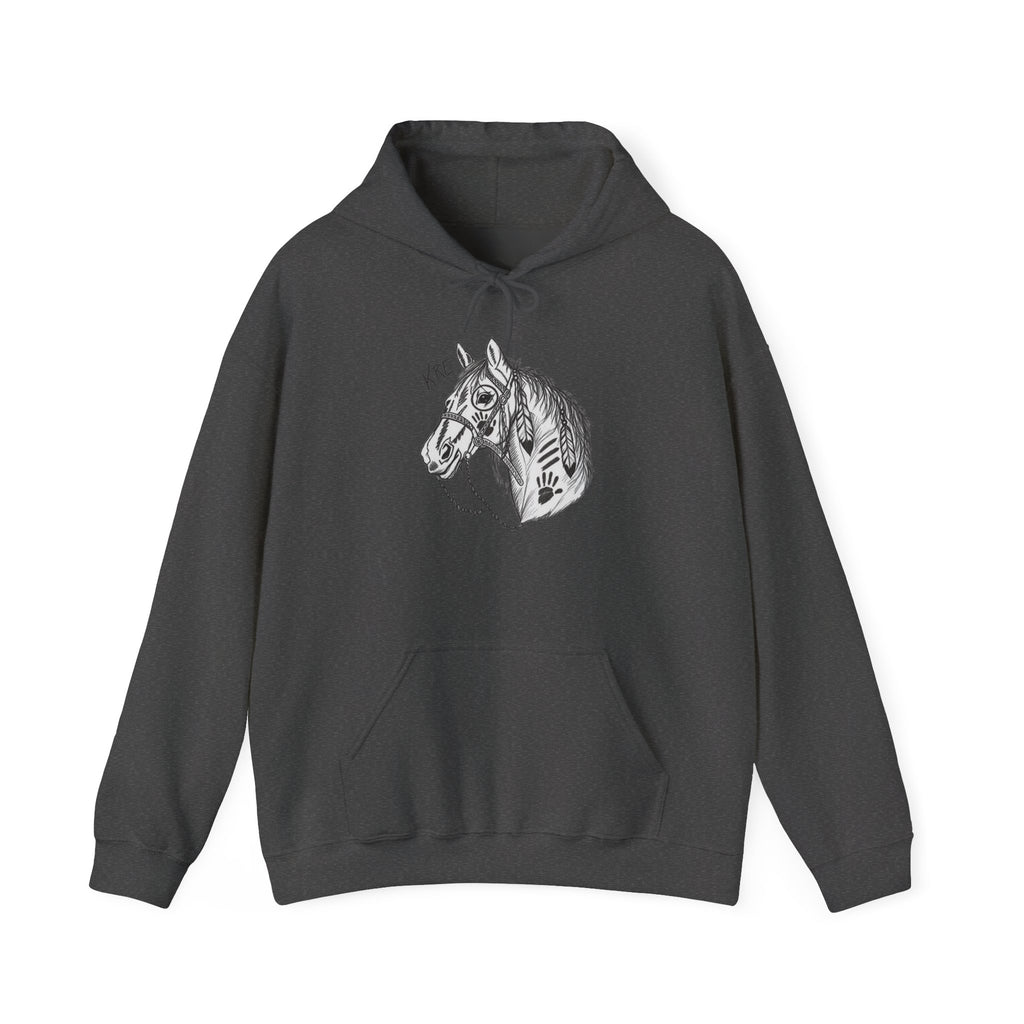 Hand drawn war pony Unisex Heavy Blend™ Hooded Sweatshirt