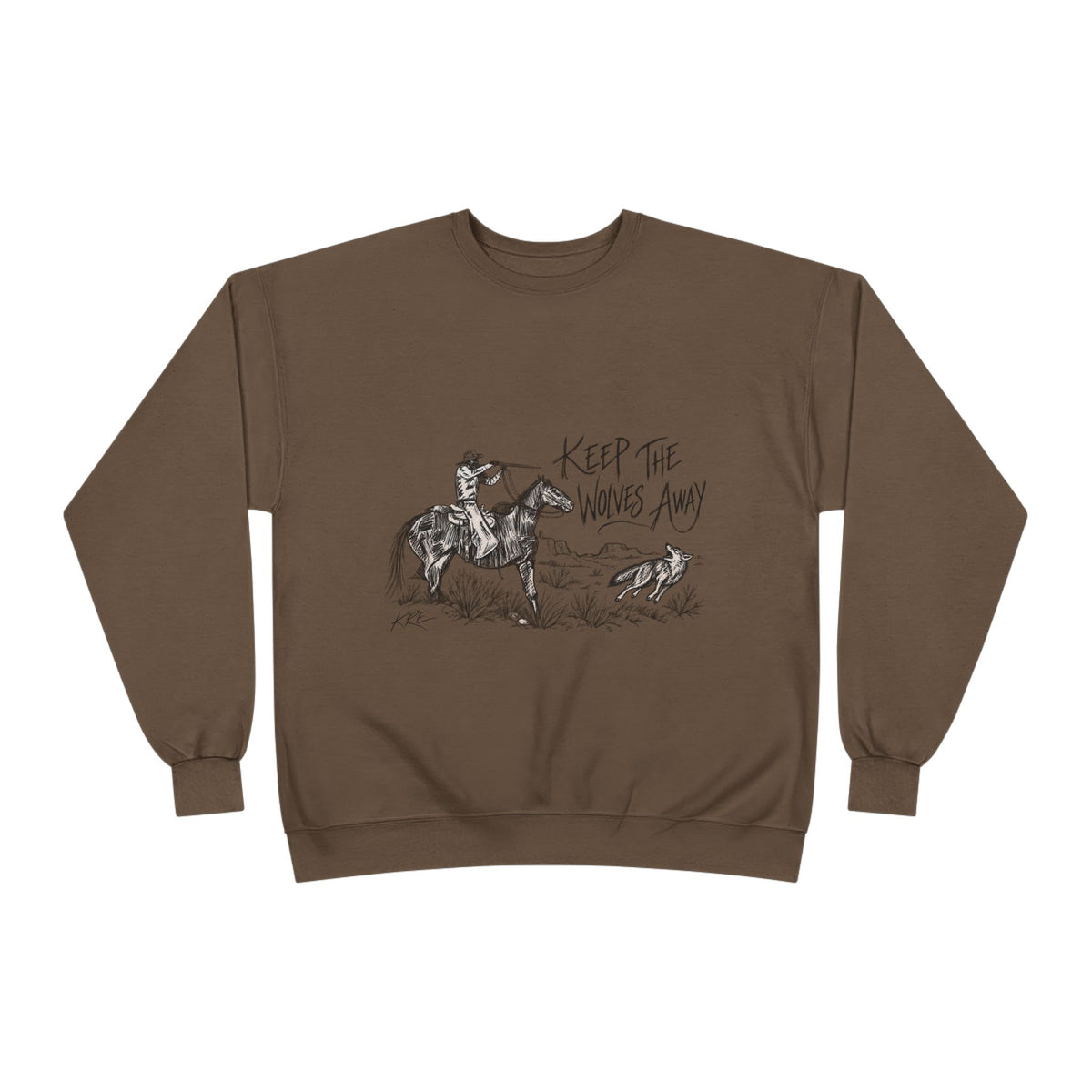 Keep the wolves away crewneck