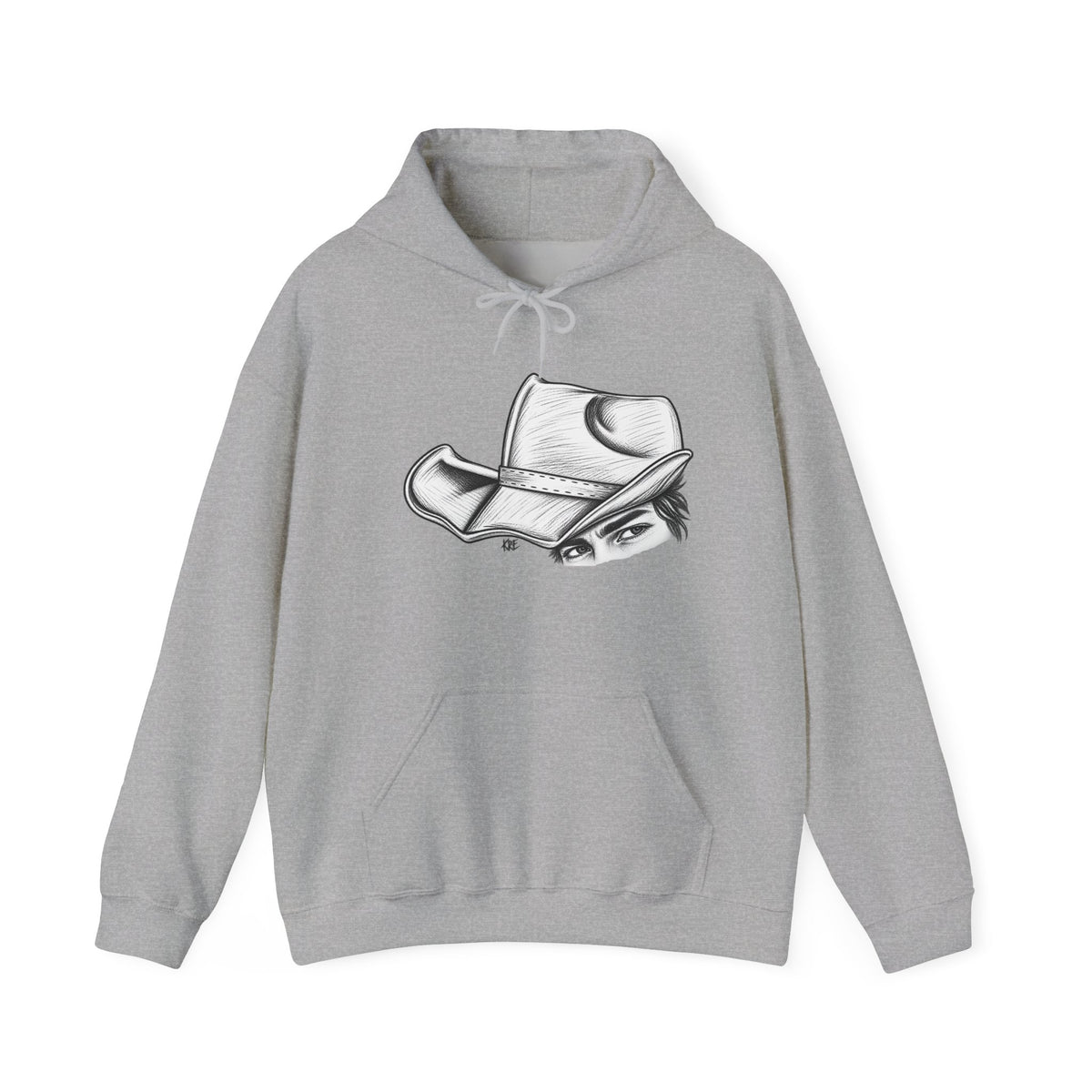 Hidden behind the brim Hooded Sweatshirt