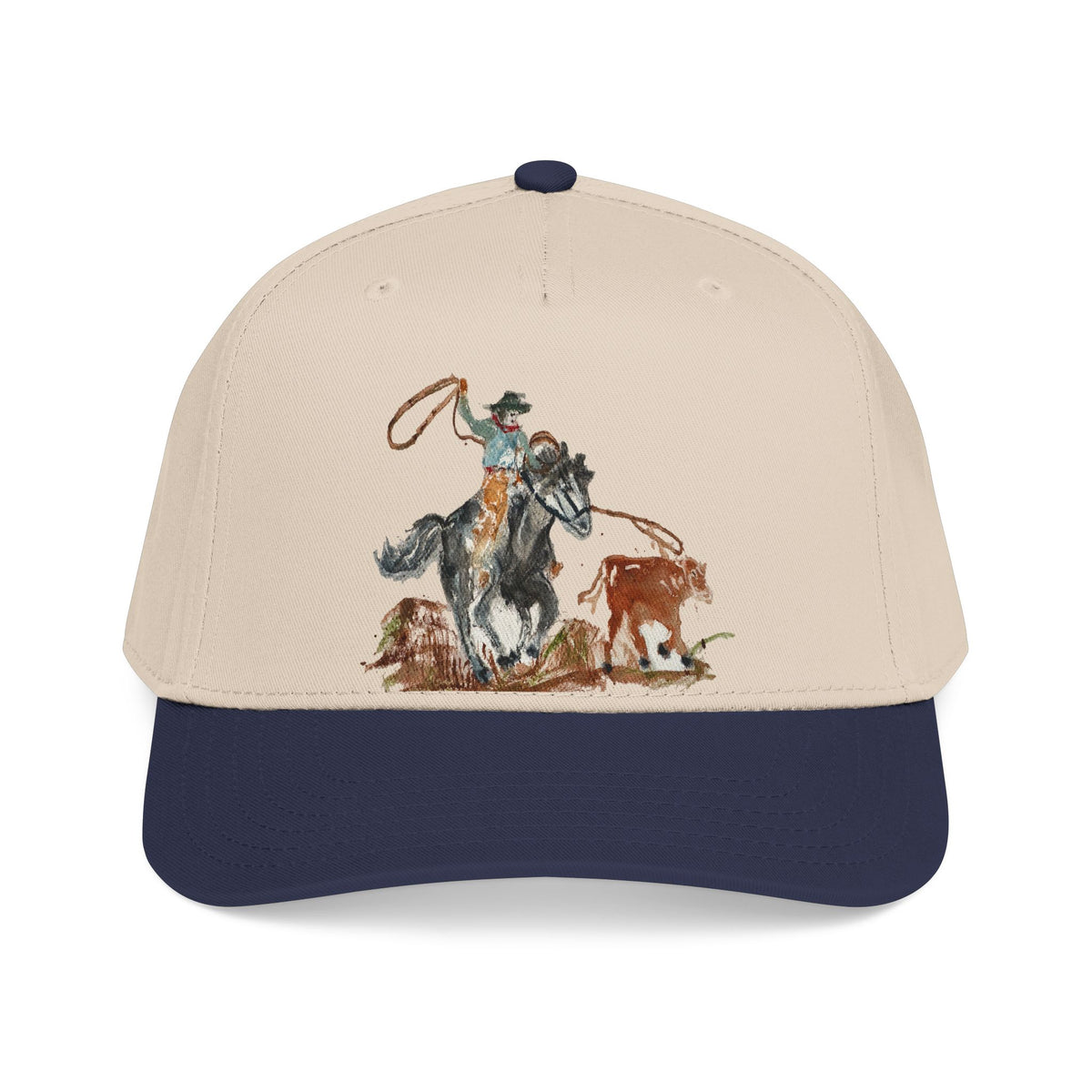 Roper watercolor baseball cap by Paula Emry-burtt