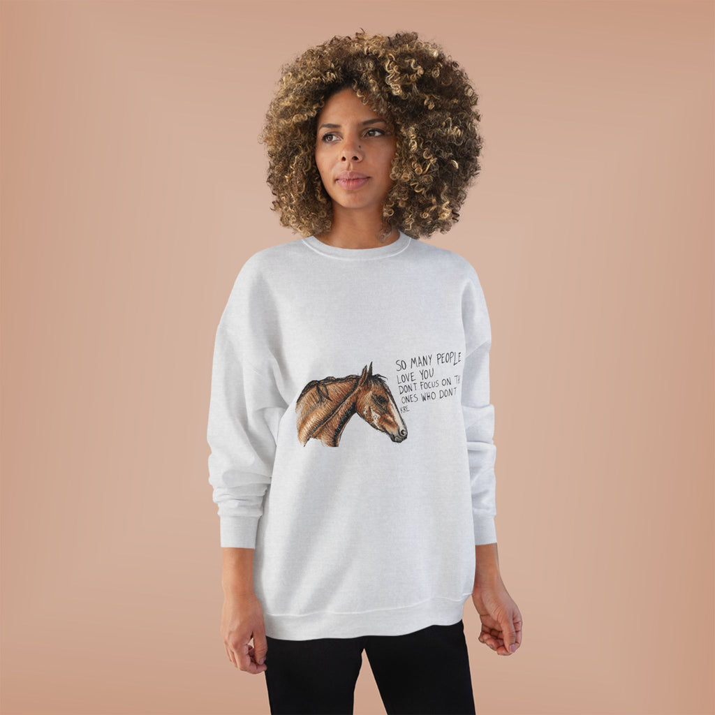You are loved crewneck with color