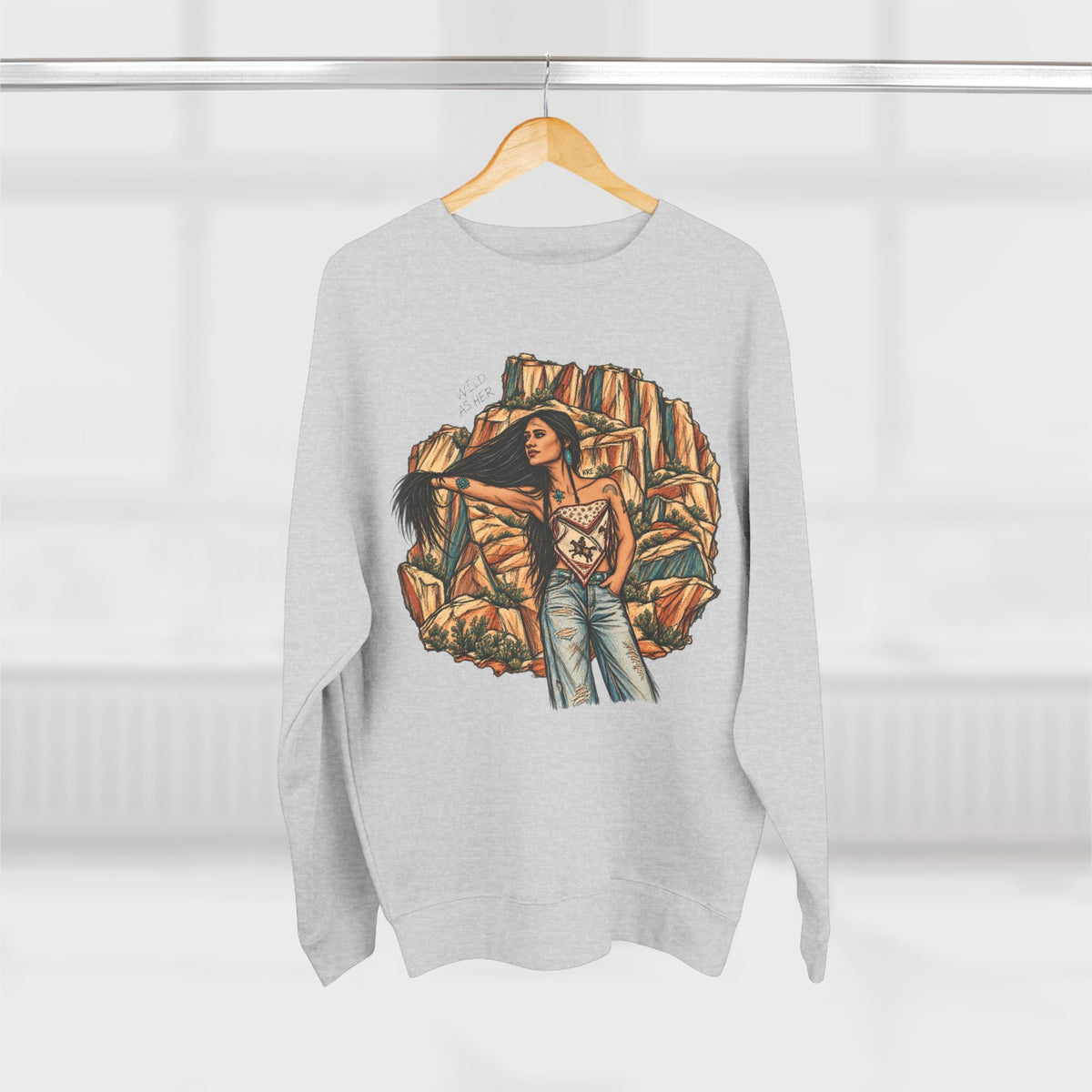 Wild as the badlands crewneck