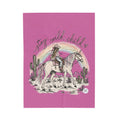 Stay wild child plush blanket