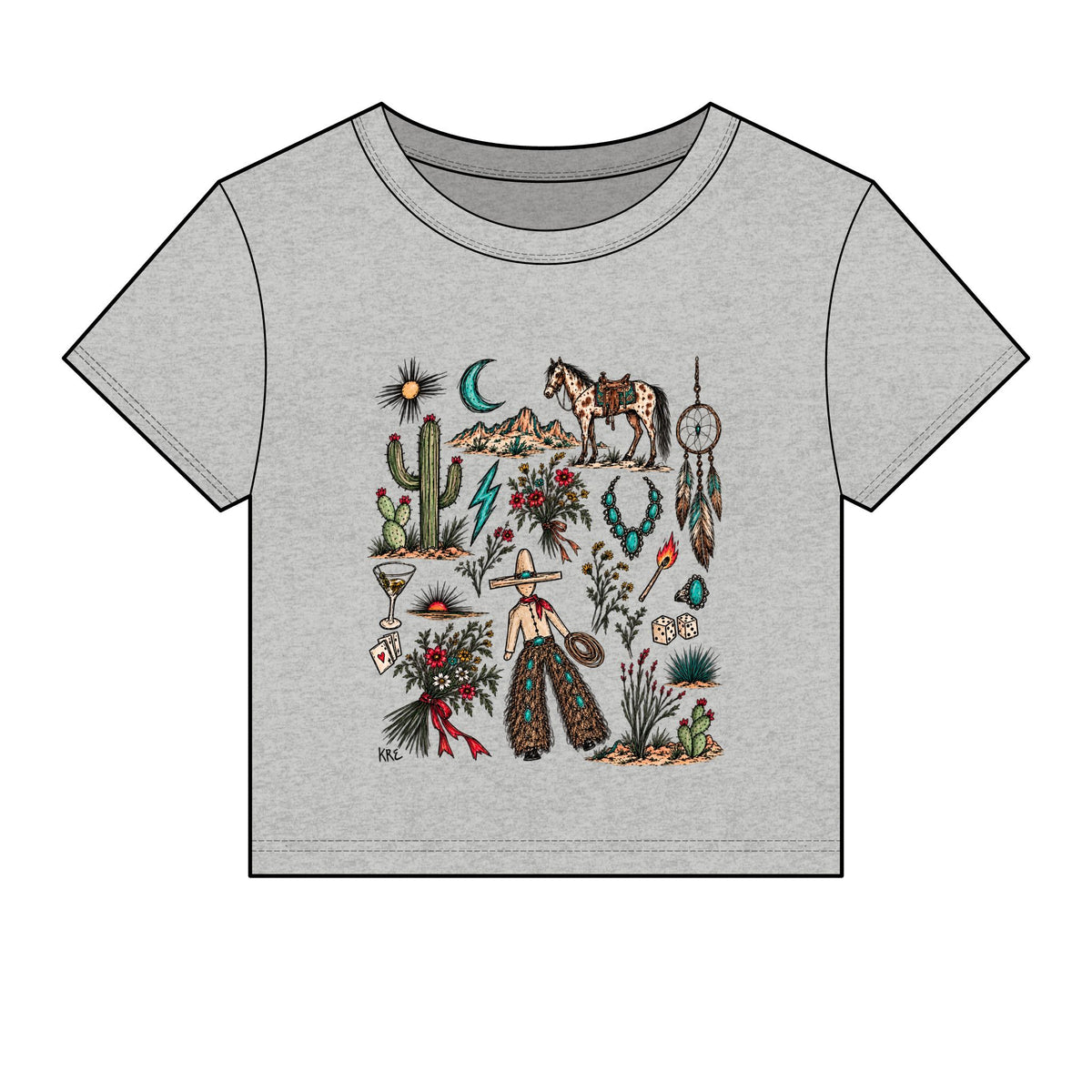 Mone’t custom micro rib baby tee