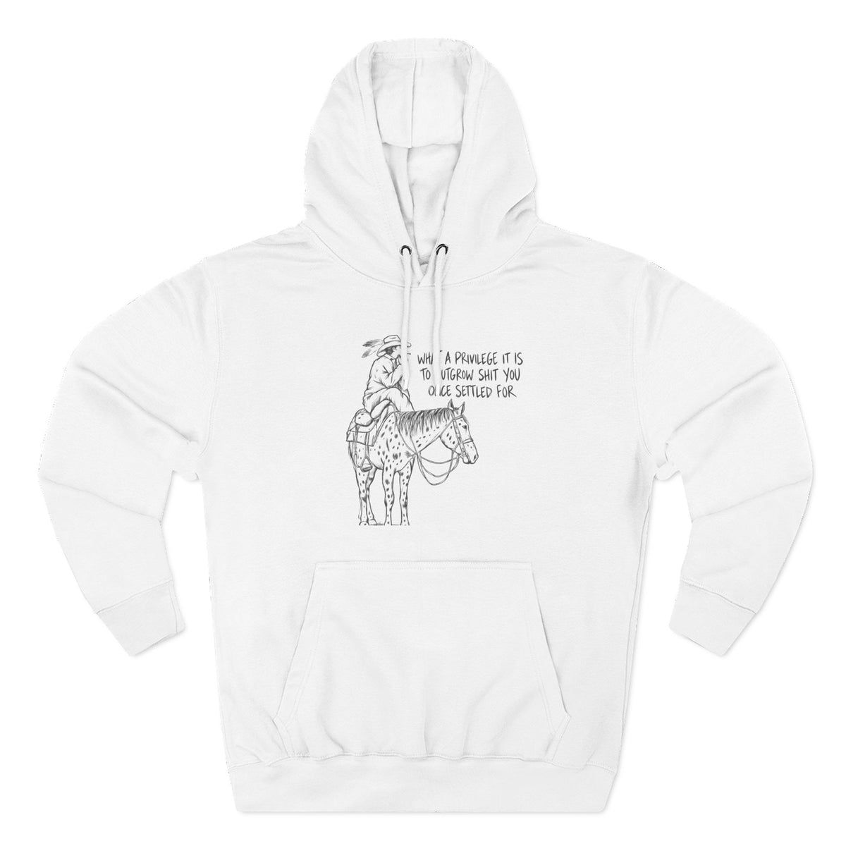 What a privilege fleece hoodie