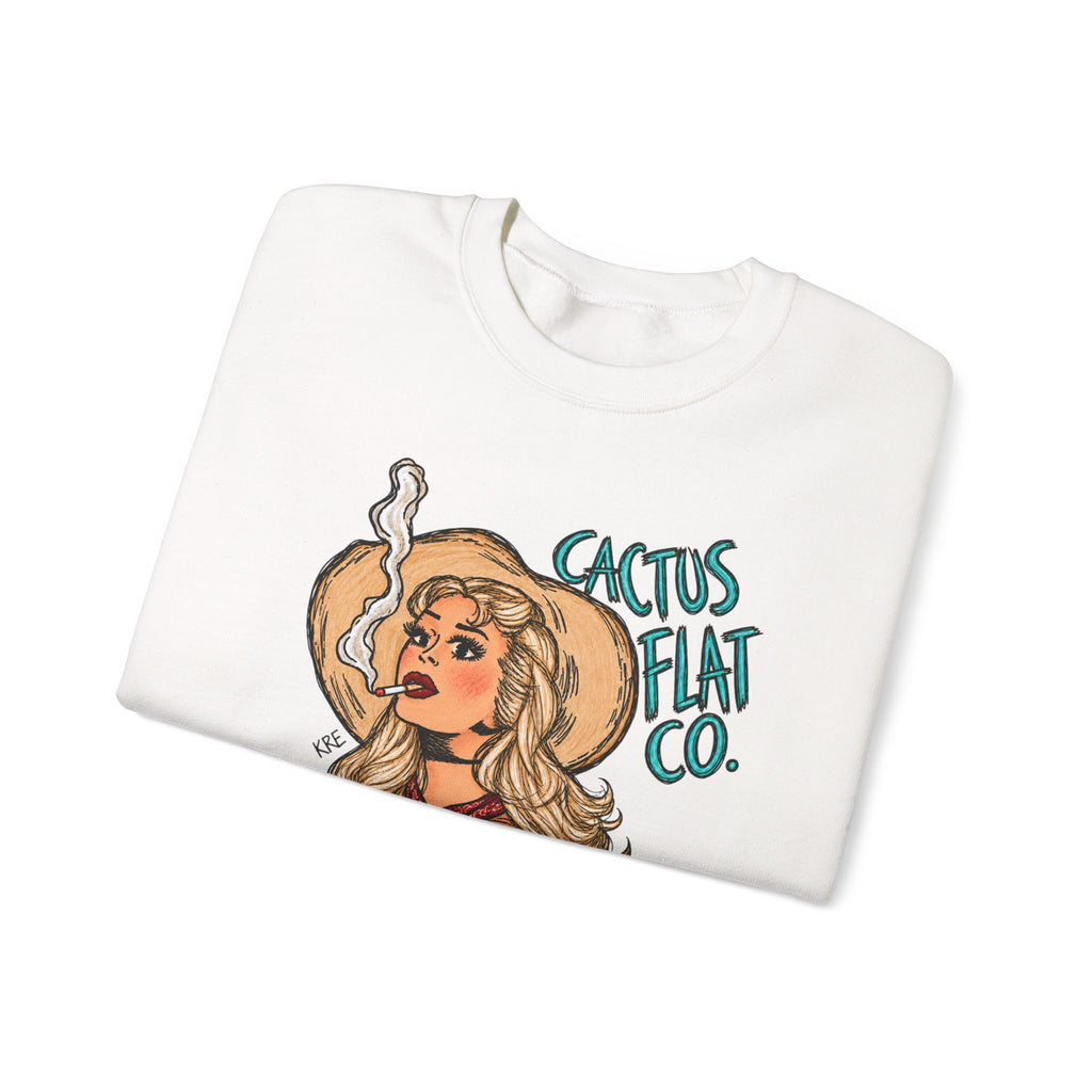Cactus Flat Lady- Crewneck