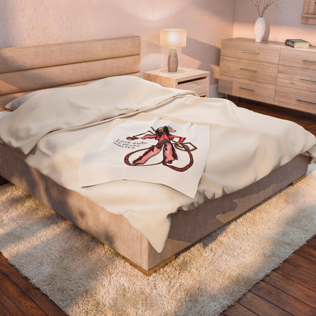 Love Given Is Never Wasted —Velveteen Plush Blanket