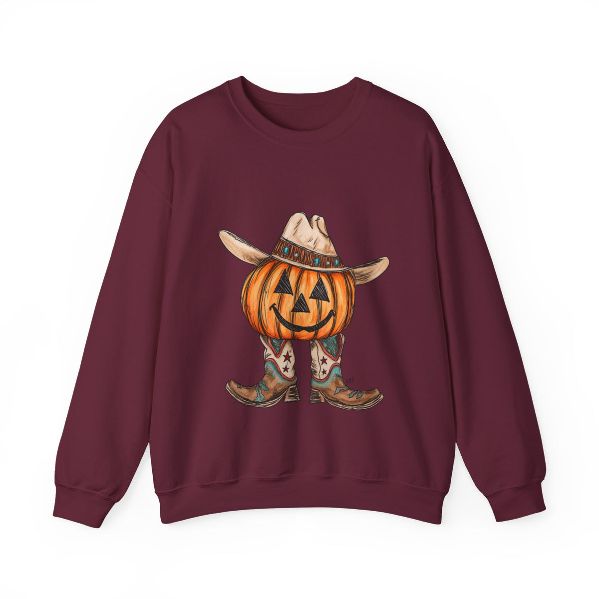 Cowboy pumpkin Crewneck Sweatshirt 
Fall drop