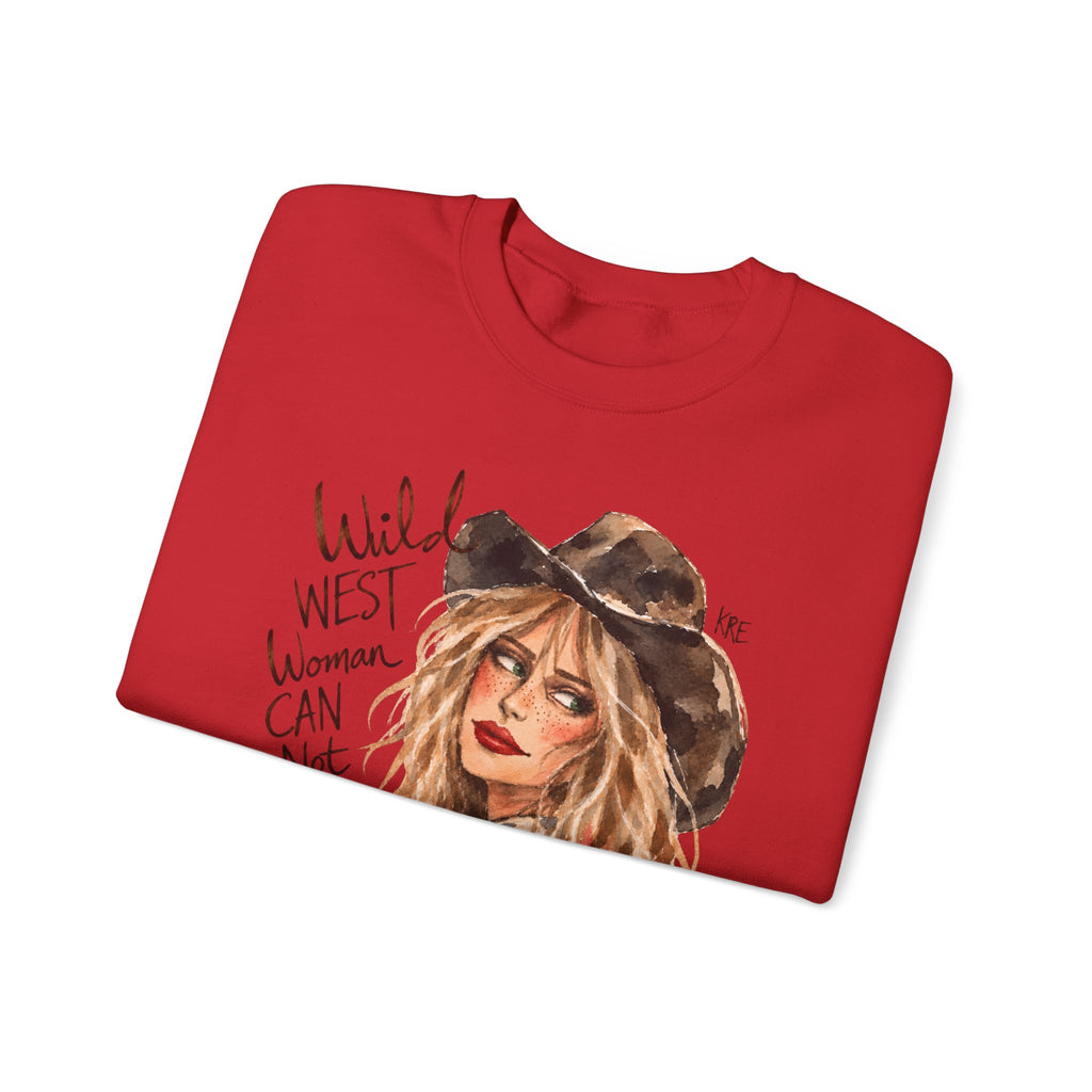 Wild West woman can not be tamed crewneck