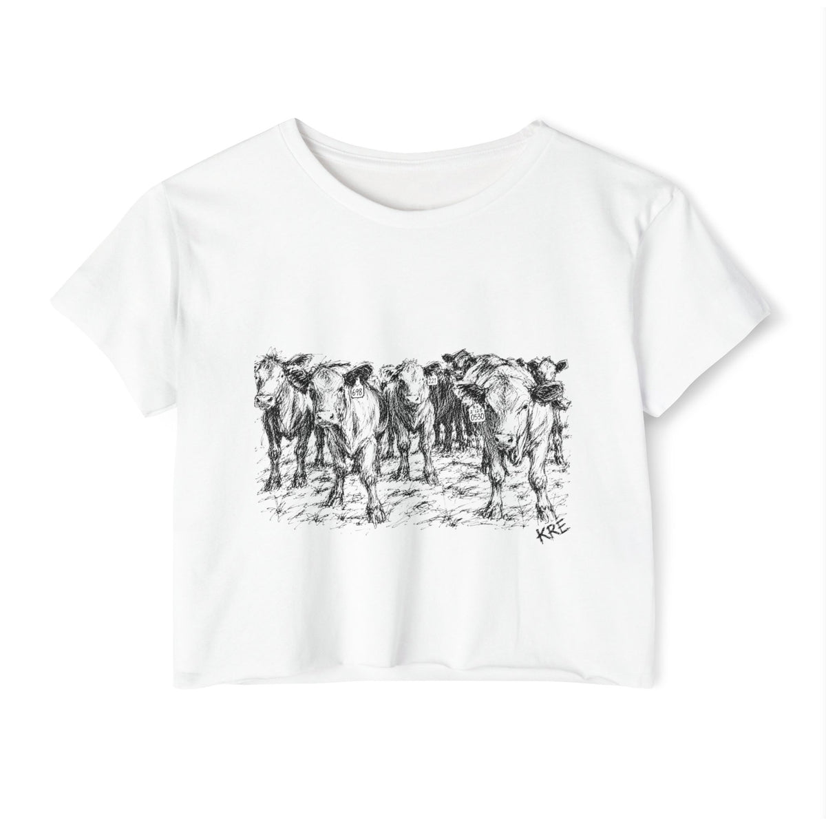 Among the herd crop top
