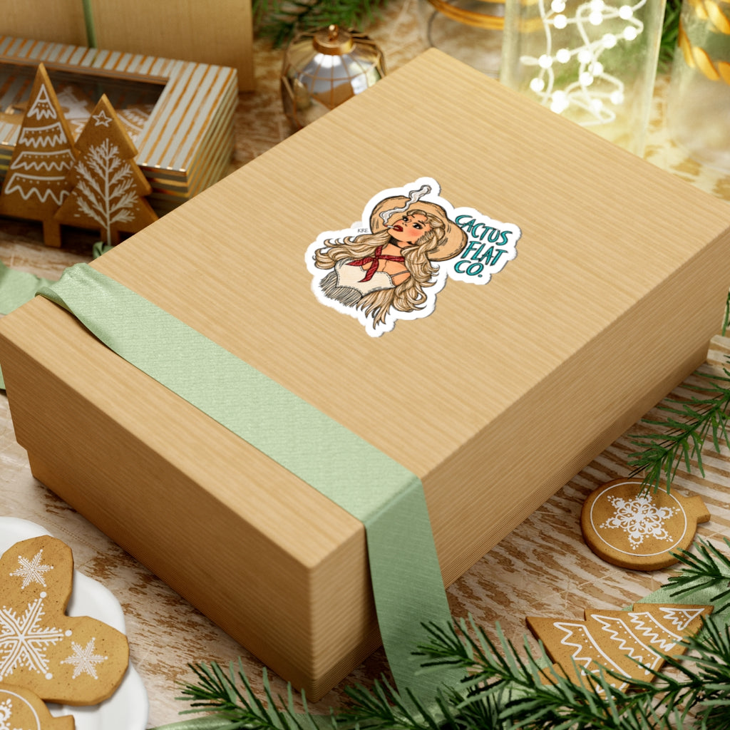 Catusflatco. Cowgirl sticker