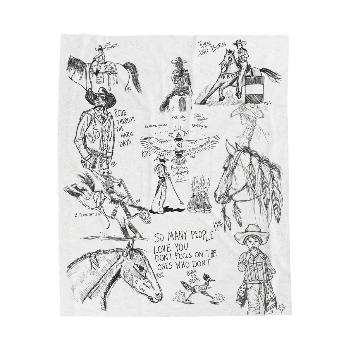The sketch book -Velveteen Plush Blanket