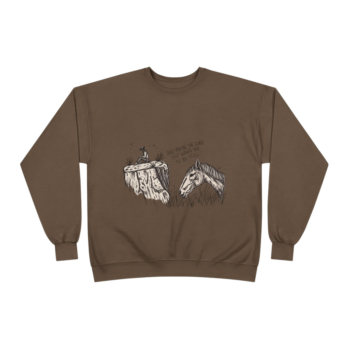 In the stillness crewneck