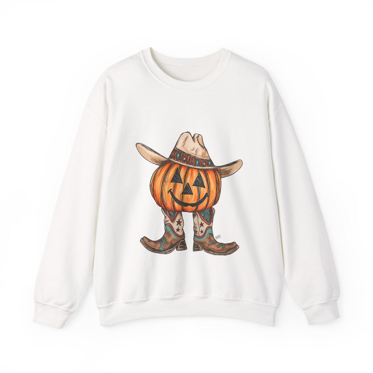 Cowboy pumpkin Crewneck Sweatshirt 
Fall drop