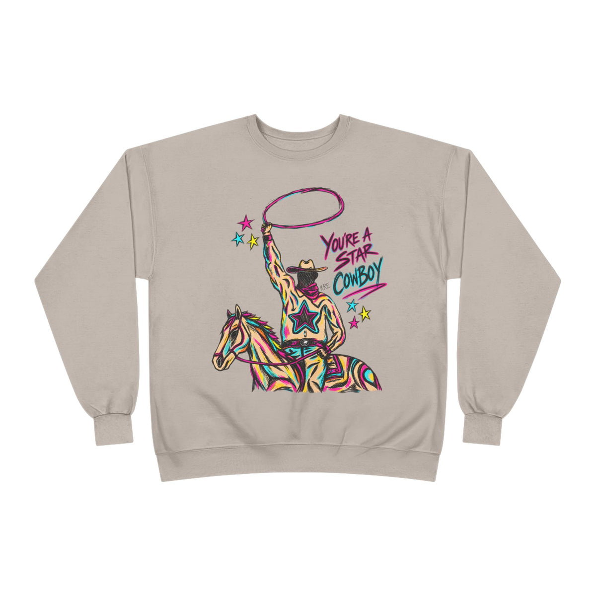 Star cowboy crewneck