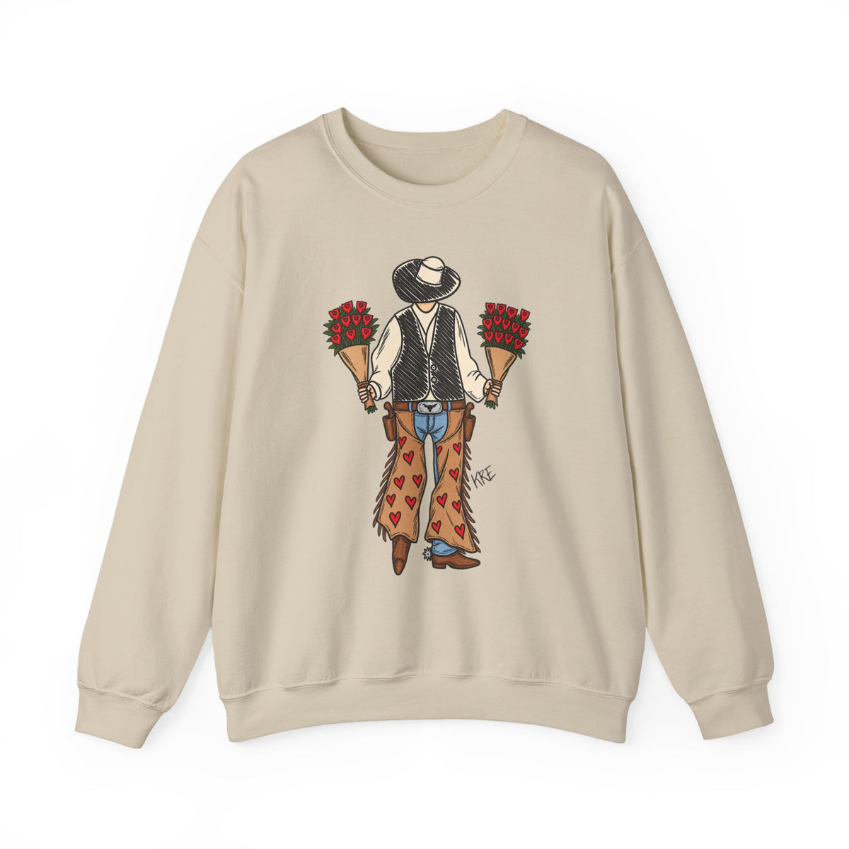 a cowboys love Crewneck Sweatshirt