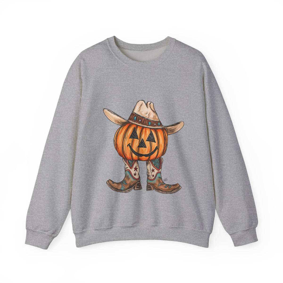 Cowboy pumpkin Crewneck Sweatshirt 
Fall drop