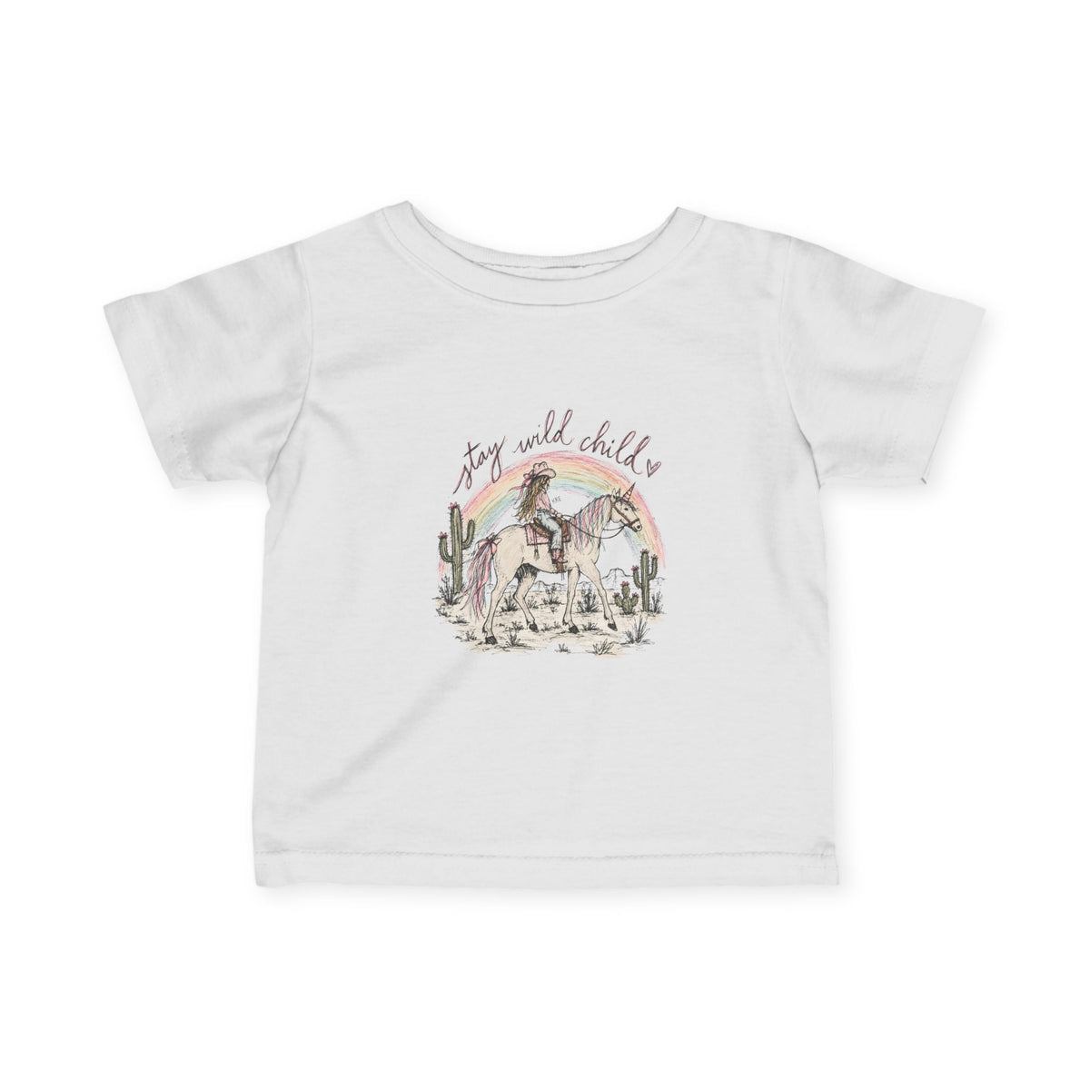 stay wild child infant tee