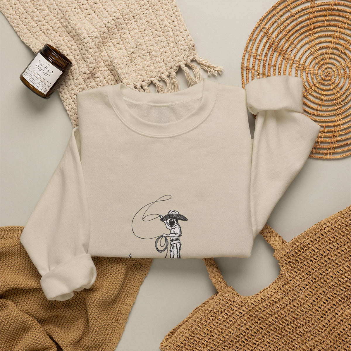 Cowboy up Crewneck Sweatshirt