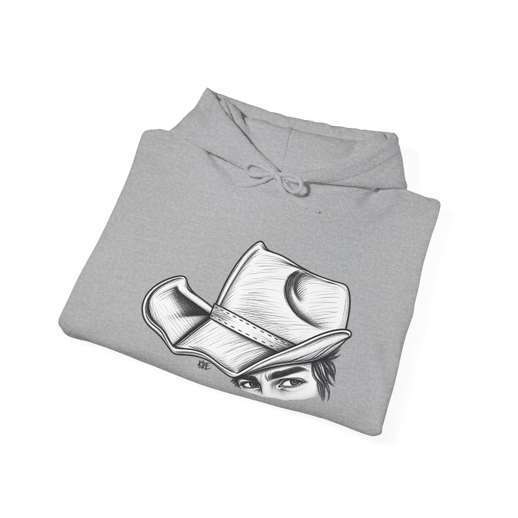 Hidden behind the brim Hooded Sweatshirt