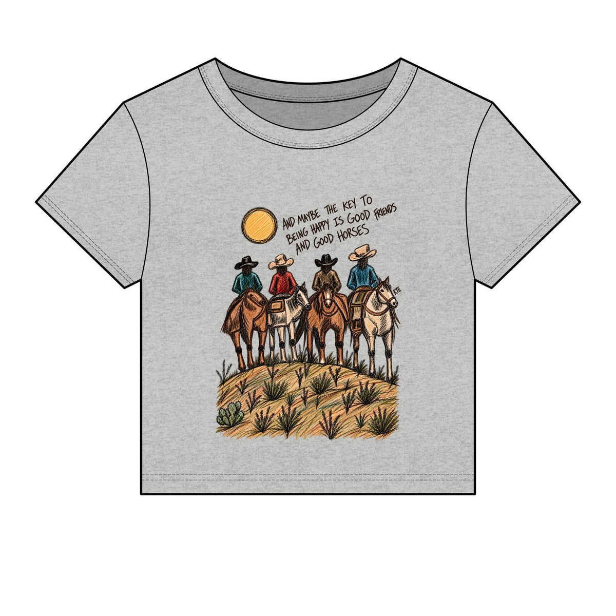 Good friends good horses baby tee
