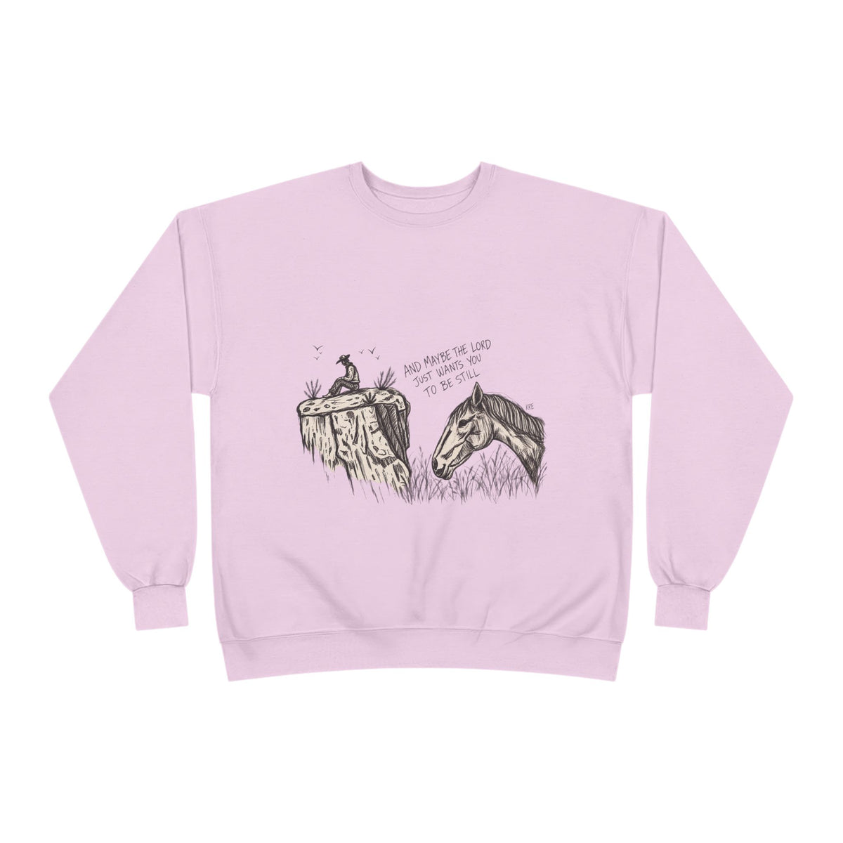 In the stillness crewneck