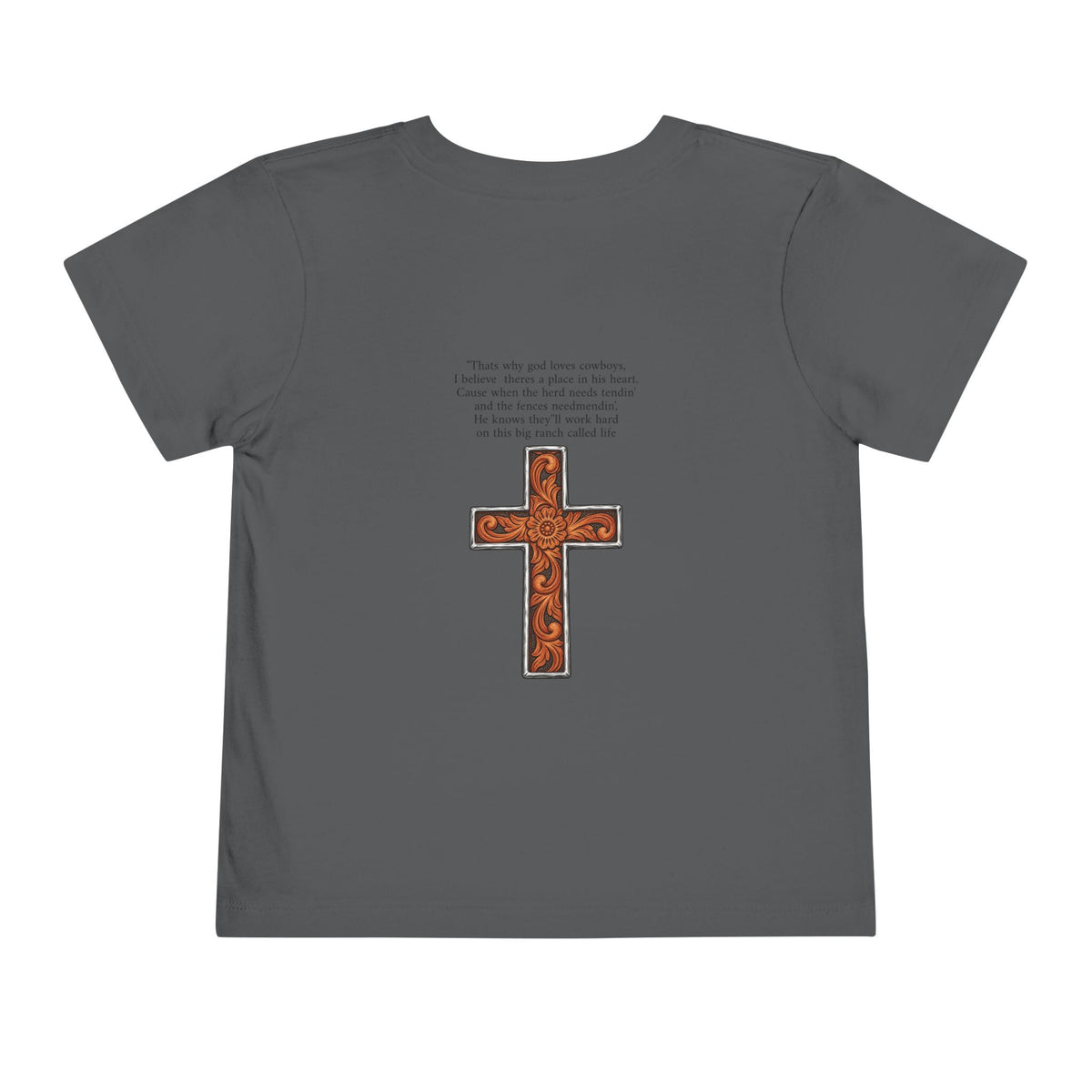 Cowboy of god Toddler Short Sleeve Tee