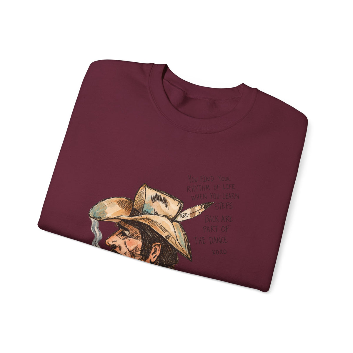 A cowboys word sweatshirt