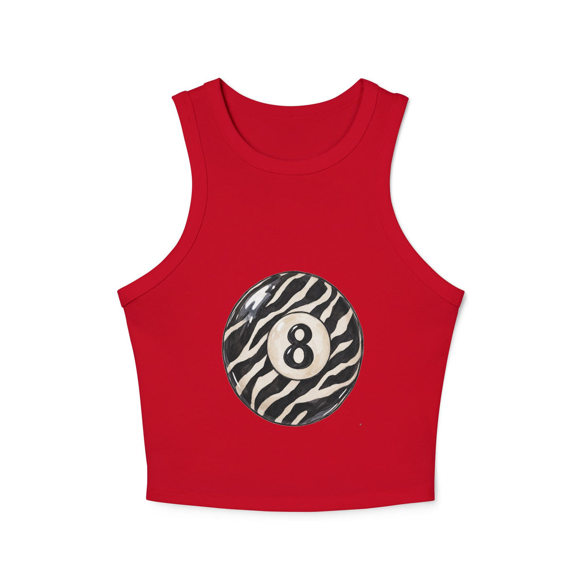 Lucky 8 Women's Micro Rib Racer Tank Top