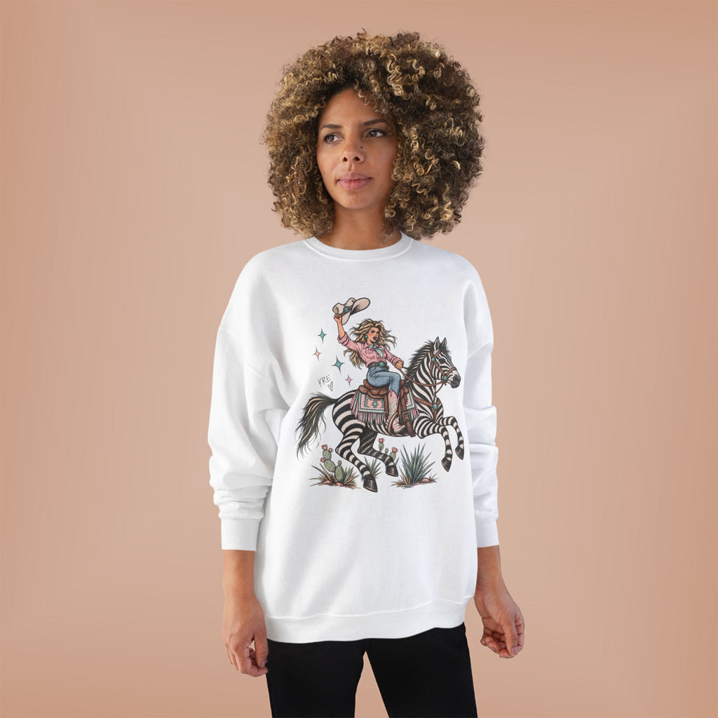 Desert zebra crewneck