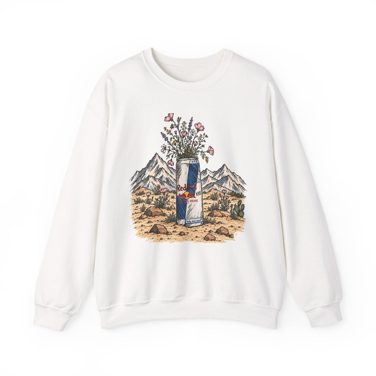 Wild flowers and wild drinks crewneck