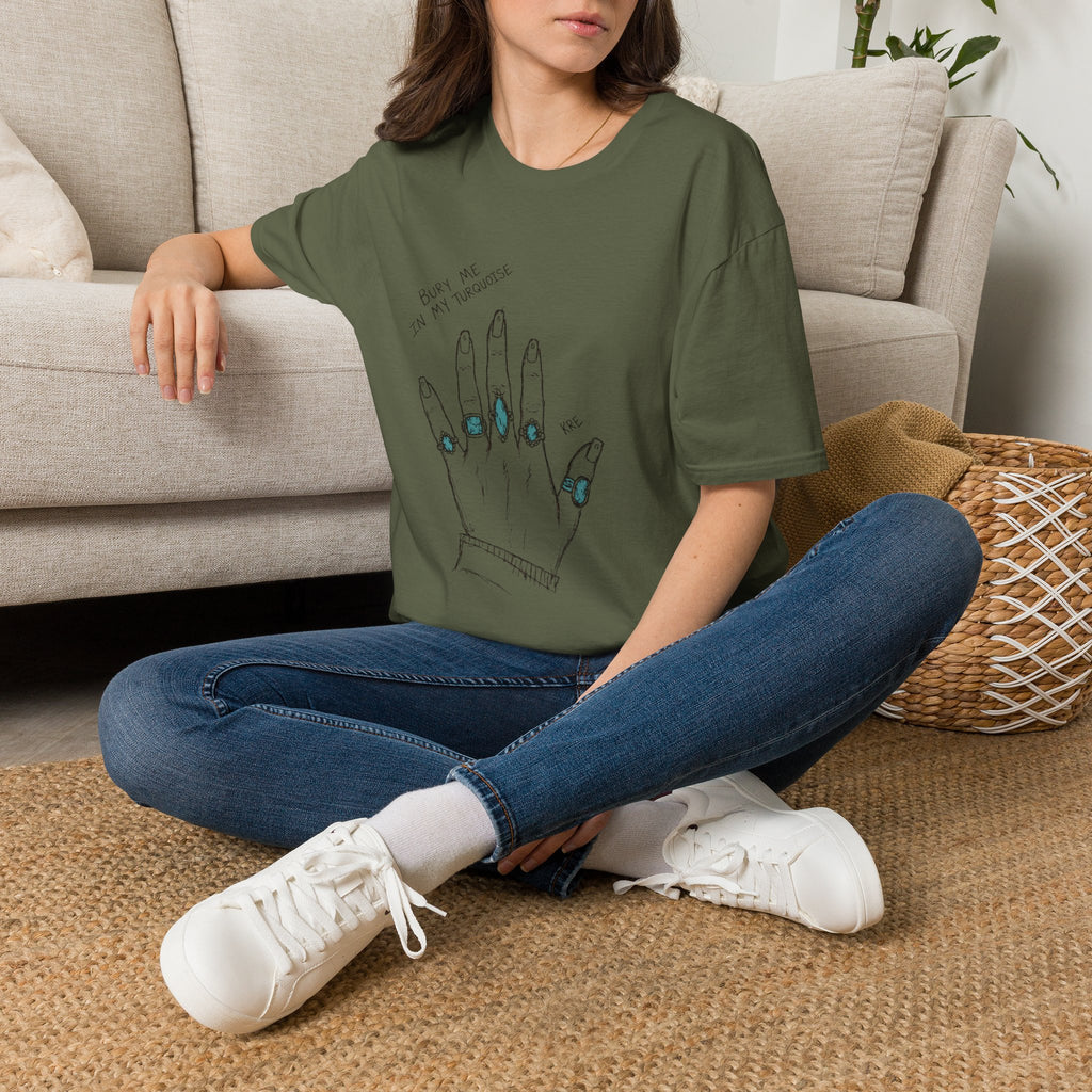 Bury me in my turquoise T-shirt