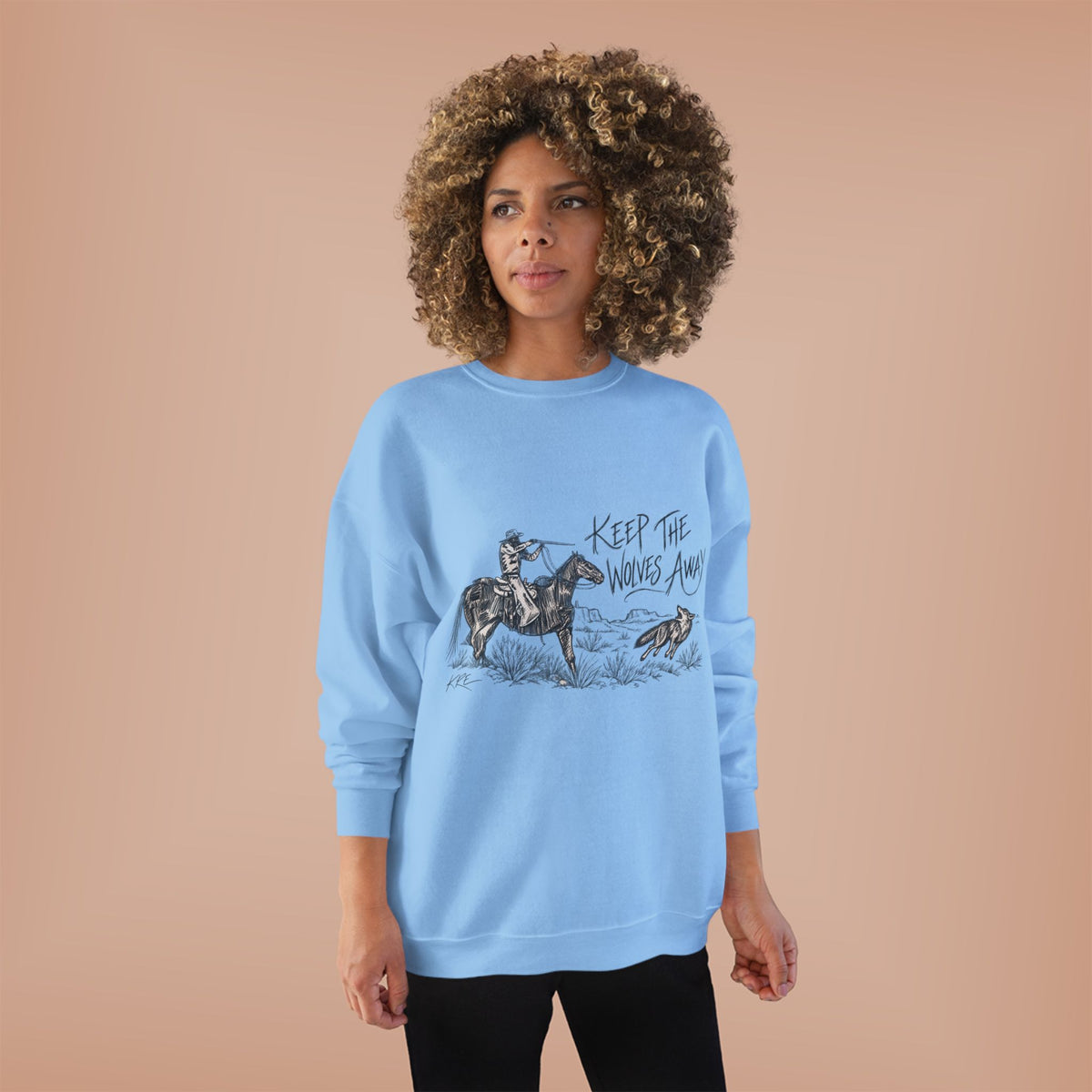 Keep the wolves away crewneck