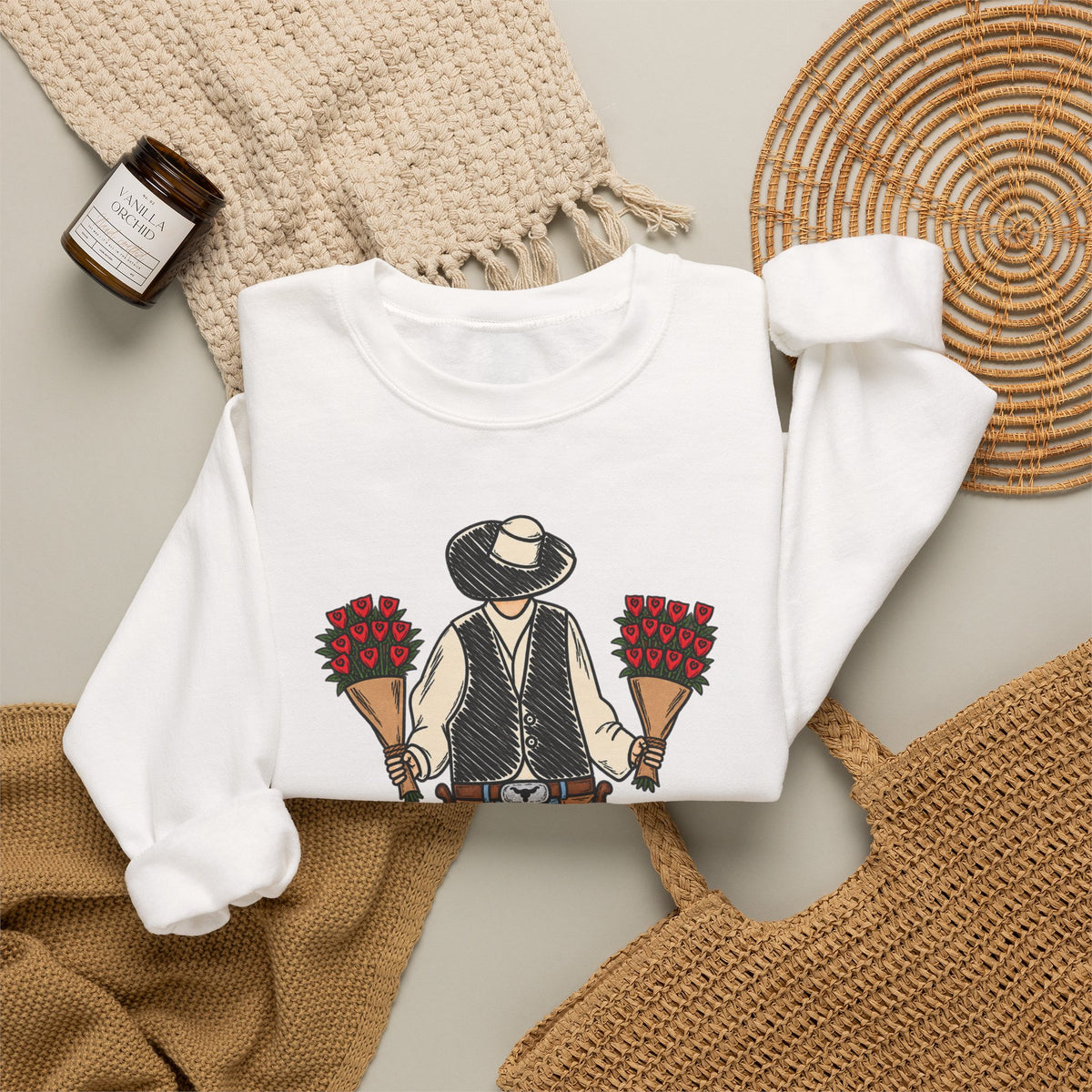 a cowboys love Crewneck Sweatshirt