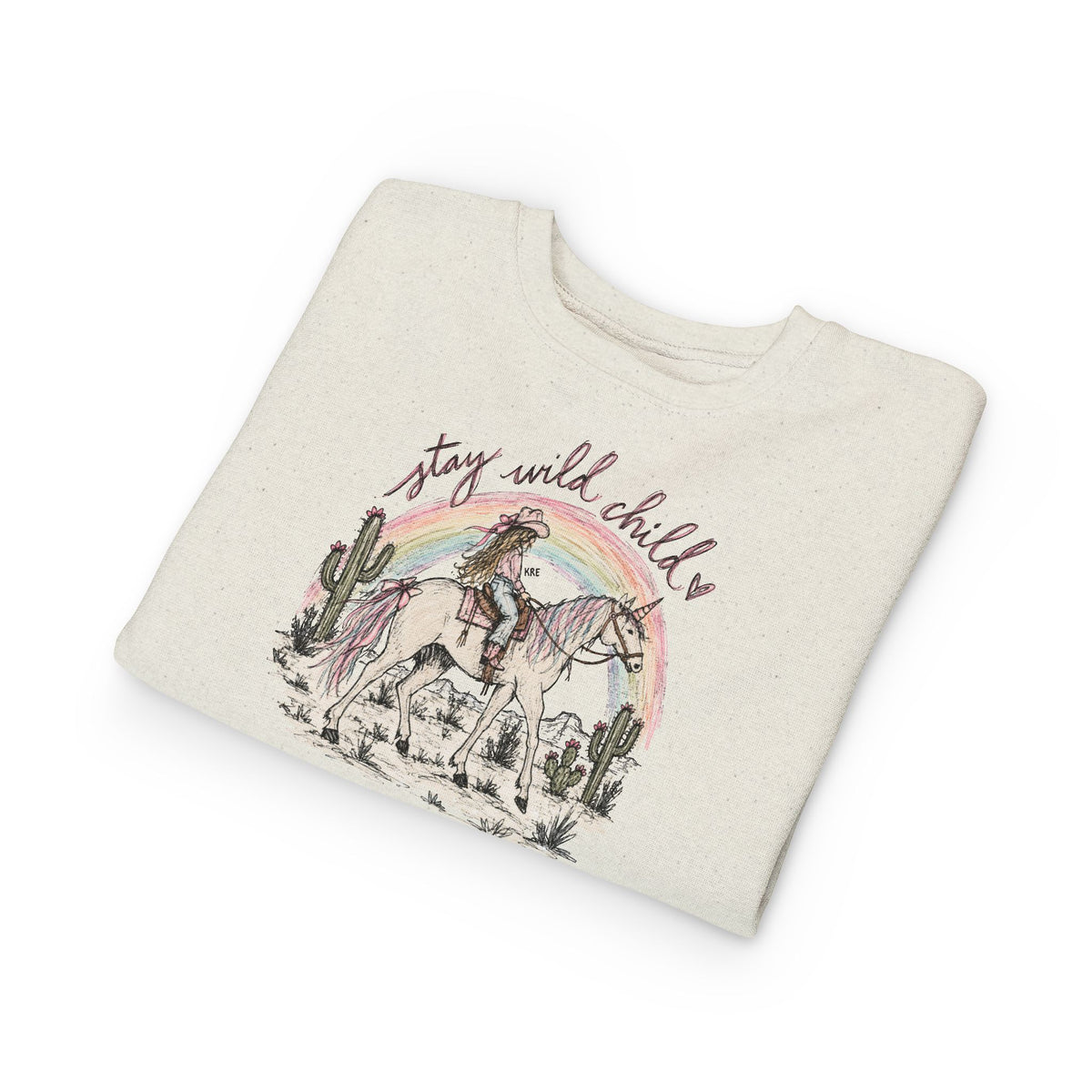 Stay wild child toddler crewneck
