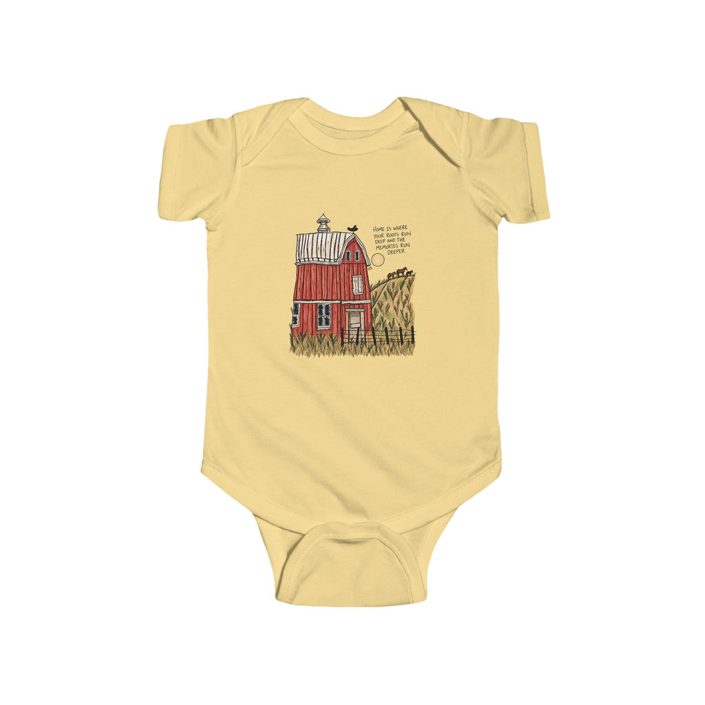 Roots run deep baby onesie